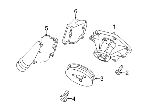 2006 Audi A4 Water Pump Diagram