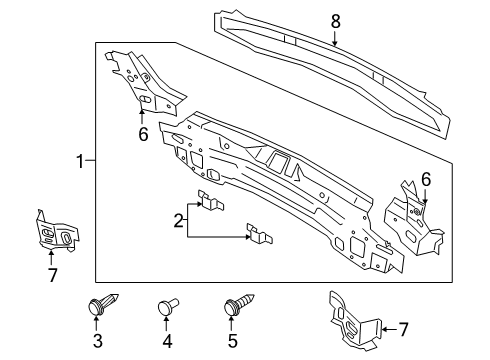 2021 Audi Q3 Crossmember Diagram for 83A-813-307