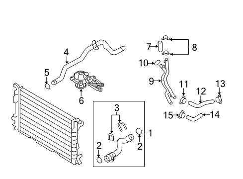2010 Audi S4 Hoses, Lines & Pipes Diagram