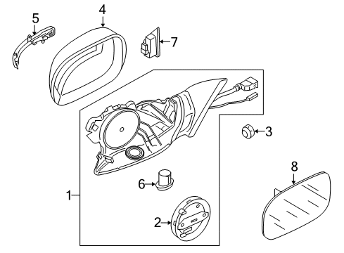 2009 Audi Q7 Adjust Motor Diagram for 4L0-959-578