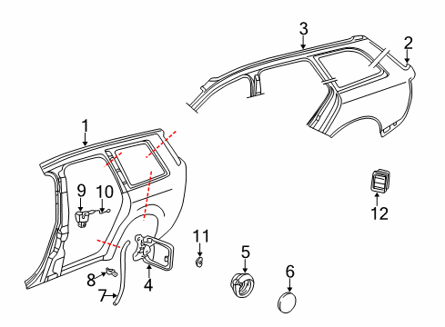 2003 Audi A6 Quattro Fuel Door