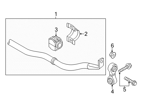 2016 Audi S8 Stabilizer Bar & Components Diagram 4