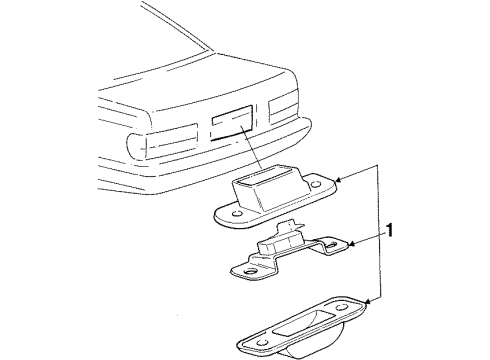 1990 Audi V8 Quattro License Lamps Diagram
