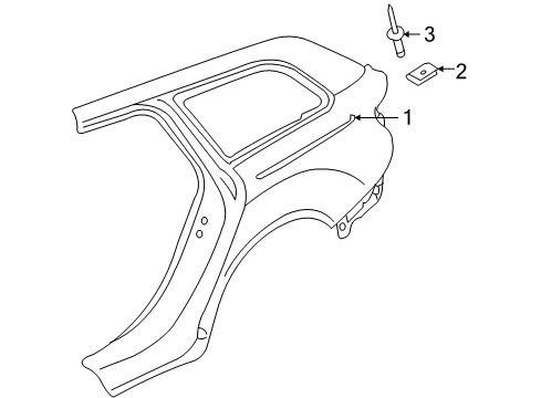 2010 Audi A6 Quattro Exterior Trim - Quarter Panel