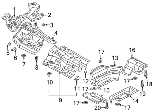 2025 Audi A6 allroad Heat Shields