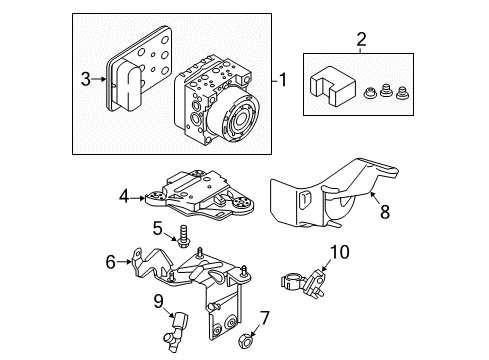 2017 Audi TTS Quattro ABS Components Diagram