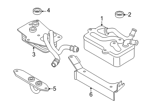 2007 Audi S8 Trans Oil Cooler