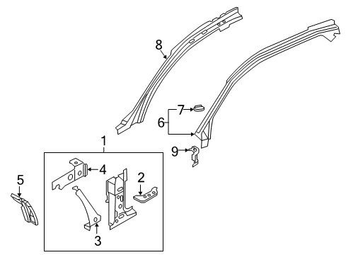 2017 Audi A7 Quattro Hinge Pillar