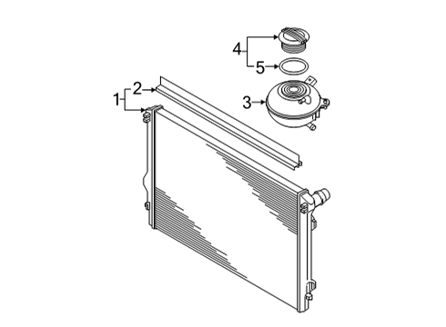2023 Audi A3 Quattro Radiator & Components Diagram