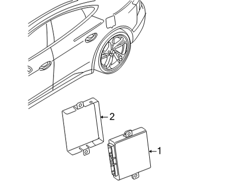 2023 Audi e-tron GT Electrical Components Diagram 9