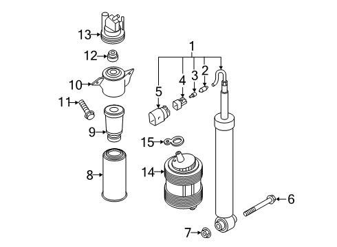 2019 Audi e-tron Quattro Shocks & Components Diagram 2