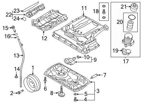 2025 Audi Q7 Engine Parts Diagram 2