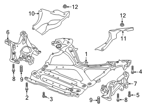 2025 Audi A6 allroad Suspension Mounting - Front