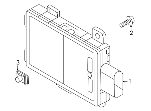 2021 Audi Q7 Electrical Components - Front Bumper Diagram 5
