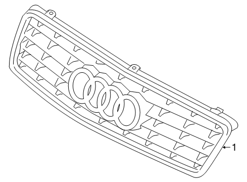2006 Audi A4 Grille & Components Diagram