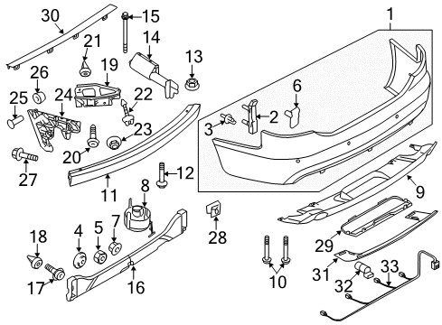 2011 Audi A6 Reverse Sensor Diagram for 7H0-919-275-E-Y9B