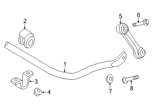 2024 Audi A4 allroad Stabilizer Bar & Components Diagram 2
