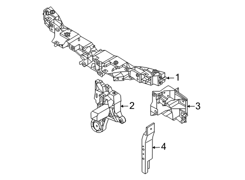 2025 Audi SQ6 e-tron Radiator Support