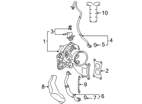 2024 Audi A3 Quattro Turbocharger & Components