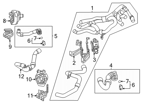 2025 Audi Q4 e-tron Hoses, Lines & Pipes Diagram 2