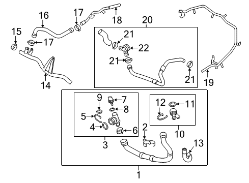 2017 Audi TTS Quattro Hoses, Lines & Pipes Diagram 2