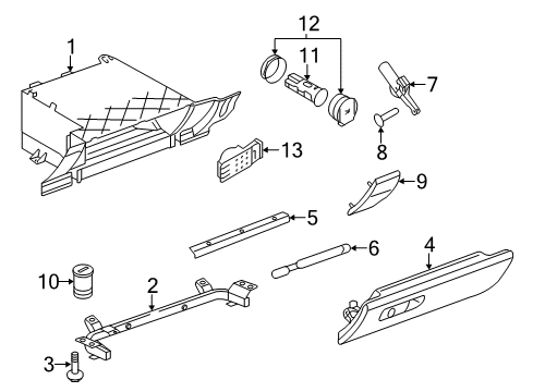 2014 Audi R8 Glove Box Diagram