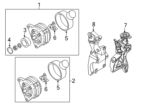 2011 Audi TT Quattro Alternator