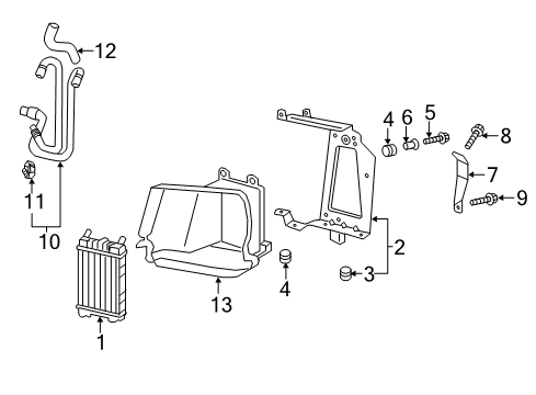 2017 Audi Q7 Radiator & Components Diagram