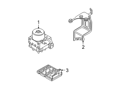 2002 Audi TT ABS Components Diagram