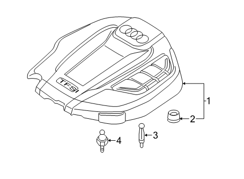 2019 Audi A5 Sportback Engine Appearance Cover