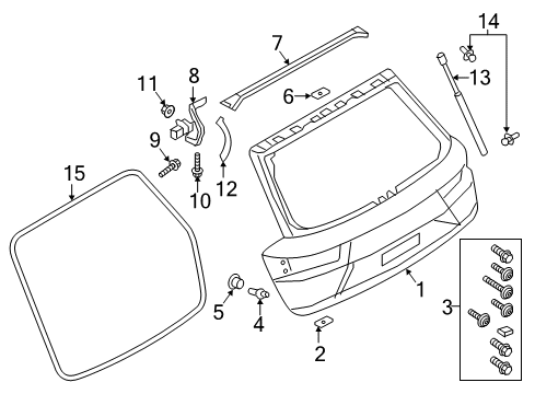2024 Audi SQ7 Gate & Hardware Diagram
