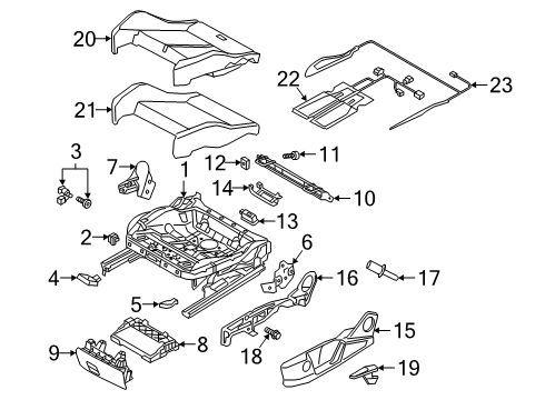 2019 Audi Q3 Seat Cushion Heater Diagram for 83A-963-556