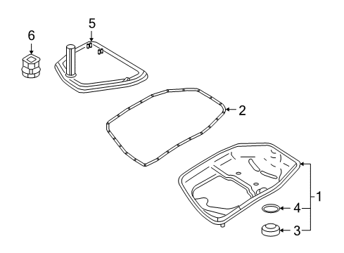 2007 Audi A4 Quattro Transaxle Parts Diagram 3