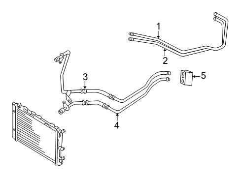 1998 Audi A6 Trans Oil Cooler Lines