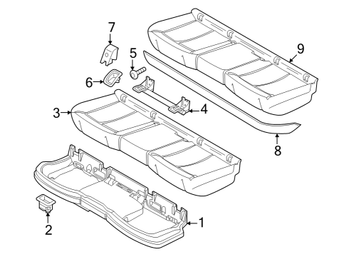 2024 Audi SQ8 e-tron Rear Seat Diagram 2