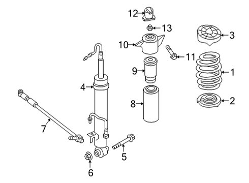 2022 Audi RS5 Shocks & Components Diagram
