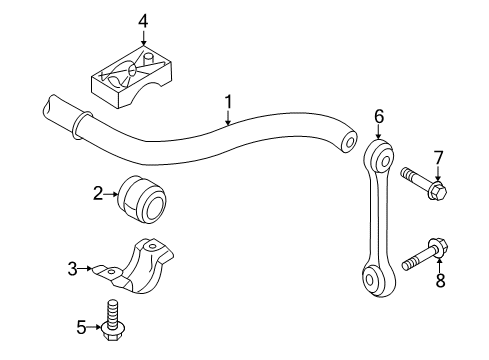 2015 Audi R8 Stabilizer Bar & Components Diagram 2