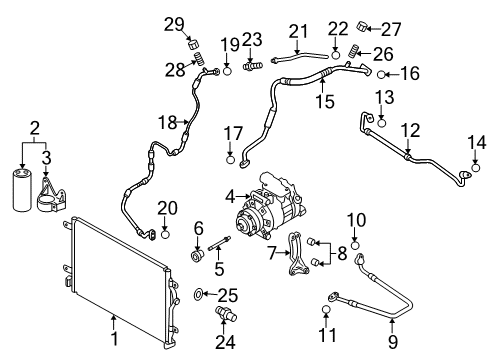 2008 Audi RS4 A/C Compressor Diagram