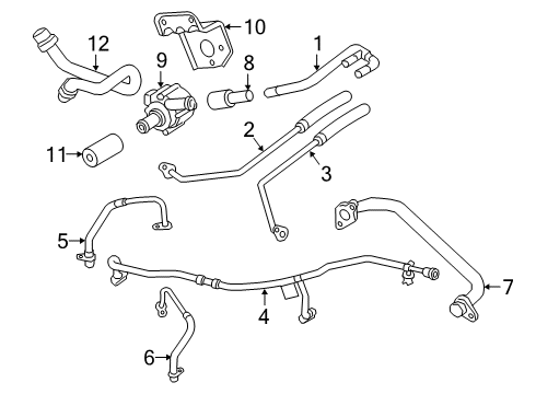 2019 Audi RS5 Sportback Hoses, Lines & Pipes Diagram