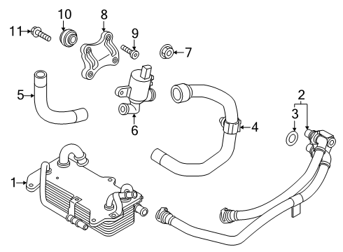 2025 Audi Q7 Trans Oil Cooler Diagram 2