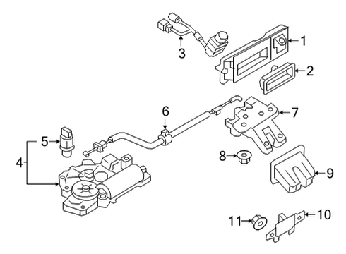2020 Audi e-tron Sportback Lift Gate Diagram