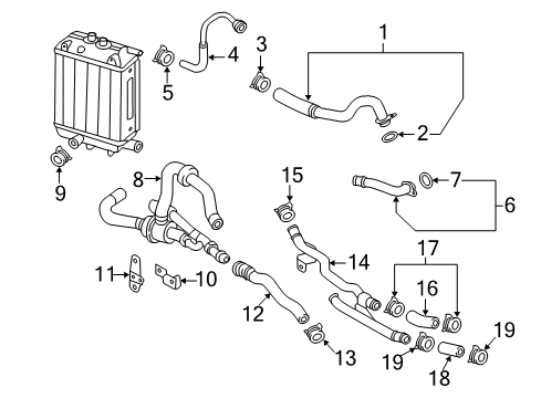 2015 Audi RS7 Hose Assembly Diagram for 4G0-121-030-B