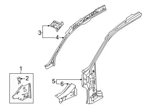 2025 Audi SQ6 e-tron Hinge Pillar