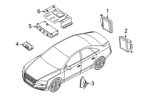 2016 Audi S8 Parking Aid Diagram 5
