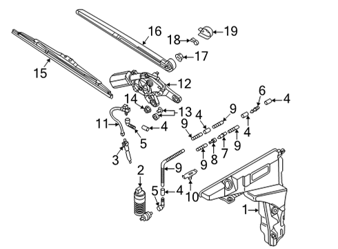 2022 Audi A6 allroad Wipers Diagram 2