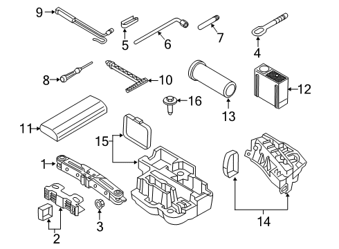 2020 Audi A6 Quattro Jack & Components