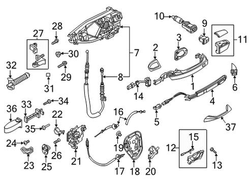 2024 Audi RS7 Sportback Front Door Diagram