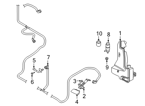 2021 Audi e-tron Quattro Wiper & Washer Components