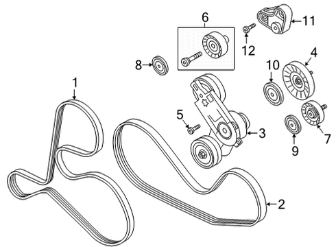 2025 Audi A6 allroad Belts & Pulleys