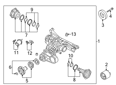 2018 Audi Q5 Balance Weight Diagram for 0DB-505-200-A